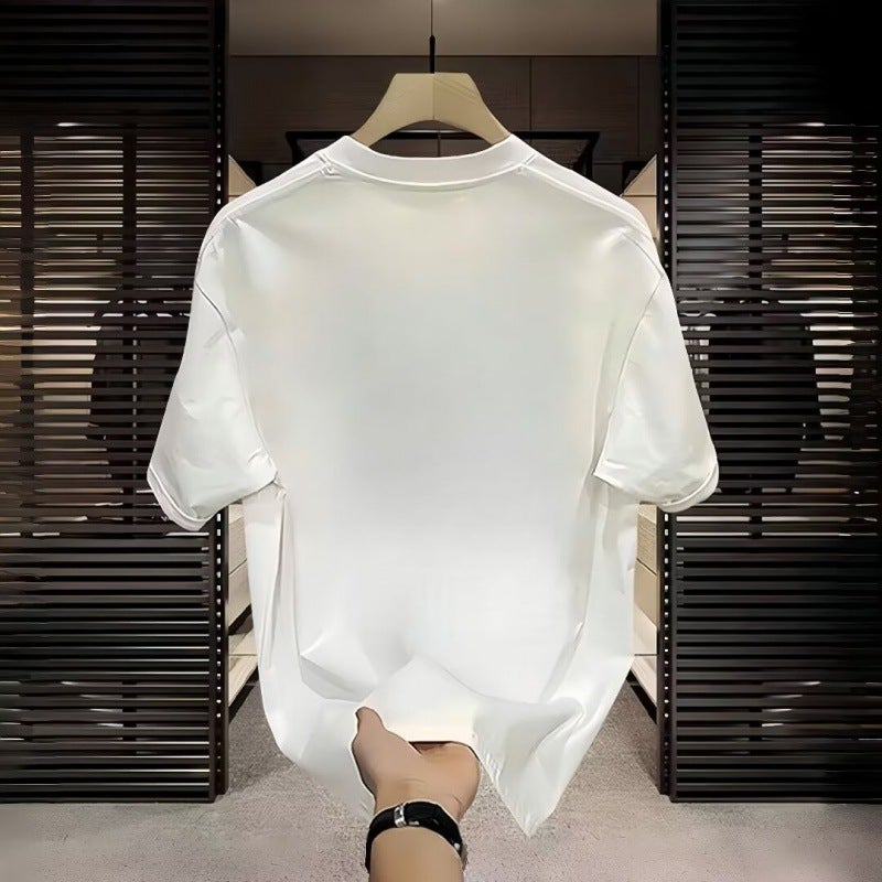 European Station Fashion Brand Printed Short-Sleeved T-Shirt Men'S Youth Fashion Loose All-Match Round Neck T-Shirt - Image 3