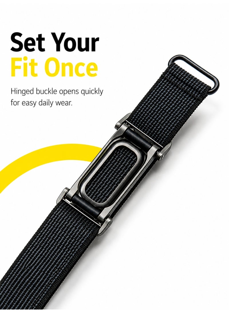 BASEMENT-1 Bicep Band Compatible with Google Fitbit Air, Adjustable Nylon Upper Arm Strap 28-35cm, Breathable Stretchy Sweatproof Arm Band for 24/7 Activity, Sleep & Recovery Tracking - Image 4