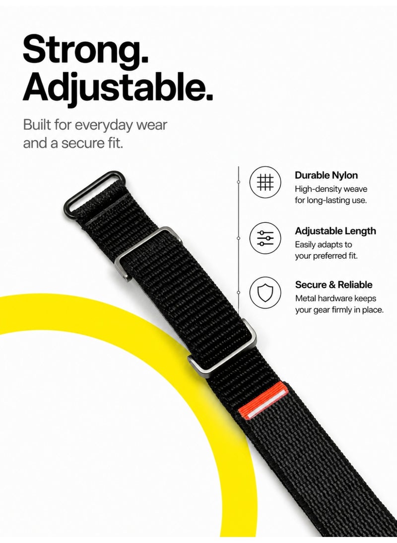 BASEMENT-1 Bicep Band Compatible with Google Fitbit Air, Adjustable Nylon Upper Arm Strap 28-35cm, Breathable Stretchy Sweatproof Arm Band for 24/7 Activity, Sleep & Recovery Tracking - Image 3