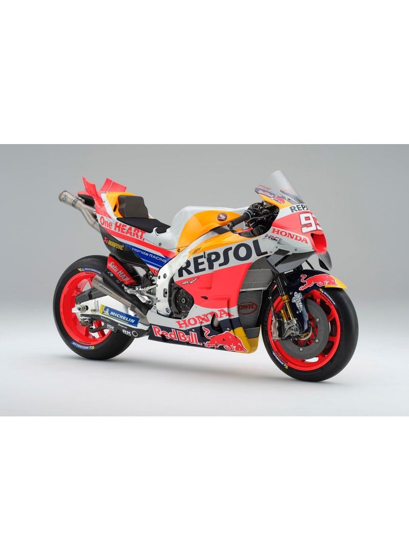 Maisto - Honda Rcv 213 2021 1/18 Orange Model Motorcycle - Image 1