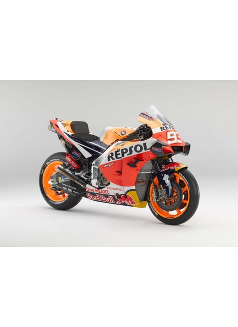 Honda Rcv 213 2021 1/18 Orange Model Motorcycle