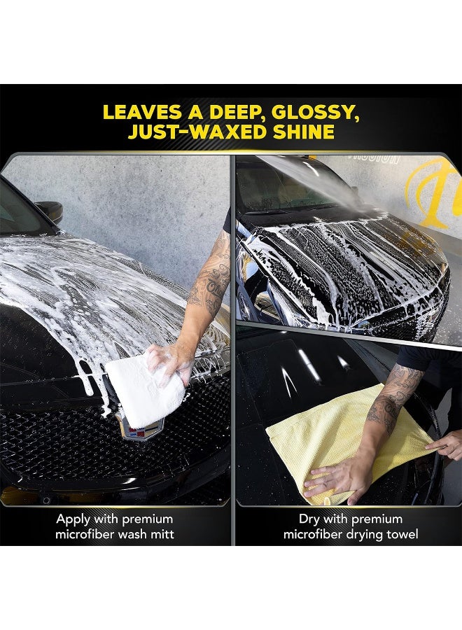 NORA Car Care Shampoo Wax N-205 (1L) – Thick Cleaning Foam for Deep Car Wash pH Balanced Formula Safe on Paint & Hands Protects Car Paint, Adds Gloss & Wax Finish Suitable for Exterior Body, Tires, Plastic & Vinyl Parts - Image 4