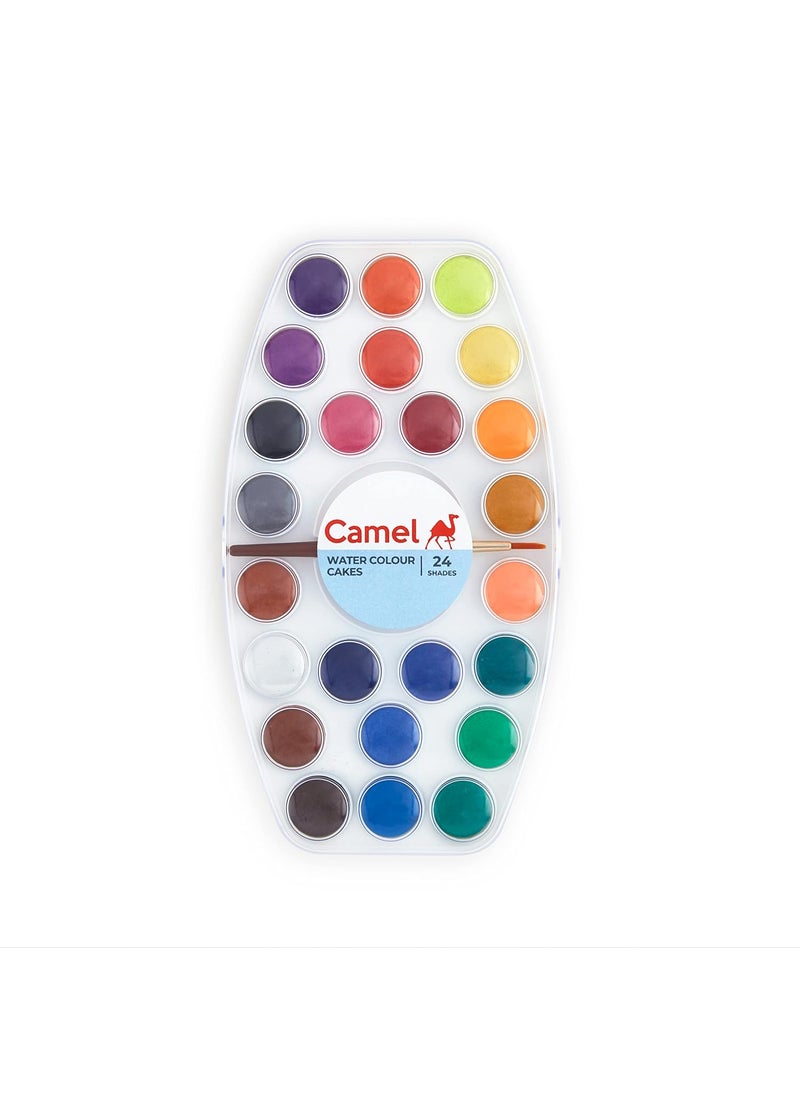 camel Camel Student Water Color Cake Set,24 Shades,Multicolor  - Image 1