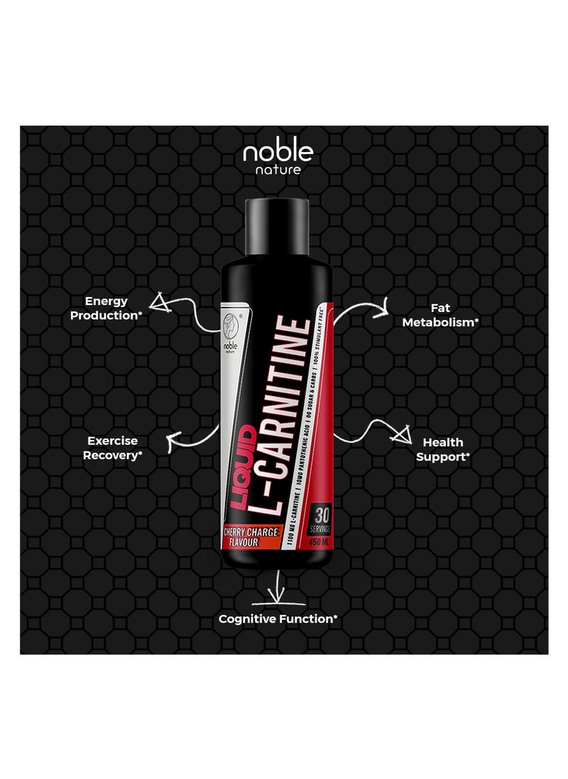 noble nature Liquid L Carnitine - 1100mg L-Carnitine, 10mg Pantothenic Acid, 0g Sugar & Carbs, 100% Stimulant Free  - Image 5