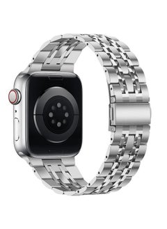 Tasikar Band Compatible with Apple Watch Band 42mm(Series 10) 41mm 40mm 38mm Men Women Strap Solid Stainless Steel Metal Bracelet Compatible with iWatch SE Series 10 9 8 7 6 5 4 3 2 1, Silver  - Image 3