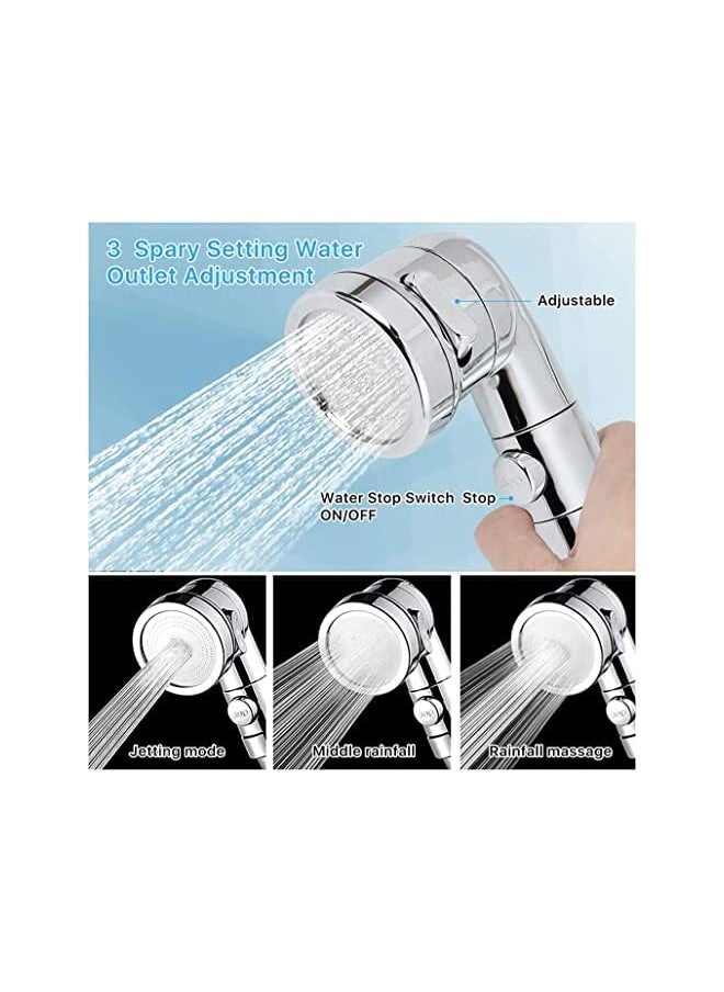 Goodern - Sink Handheld Shower Head Set,Sink Faucet Sprayer Attachment with Hose Bracket and Faucet Diverter Valve,Hand Held Shower Head Set Hair Washing Faucet with 3-Position Adjusting Water Volume - Image 1