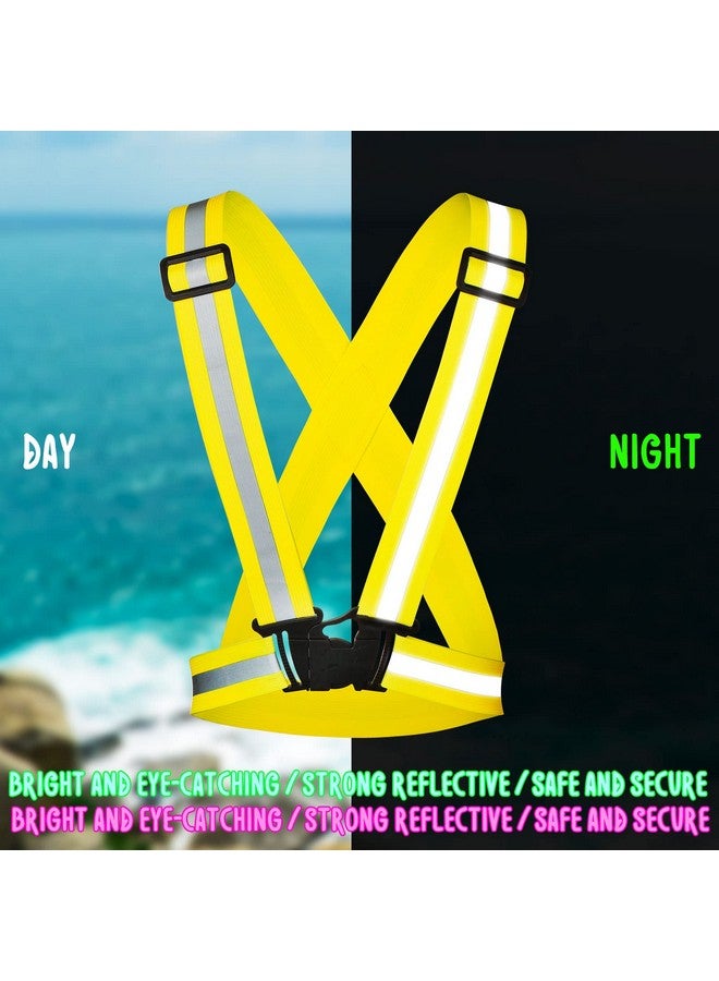 Macarrie 30 Pcs Reflective Running Vest High Visible Reflective Vest Bulk Multi Color Adjustable Safety Vests For Men Women Night Running Walking Jogging Cycling Outdoor Activity - Image 4