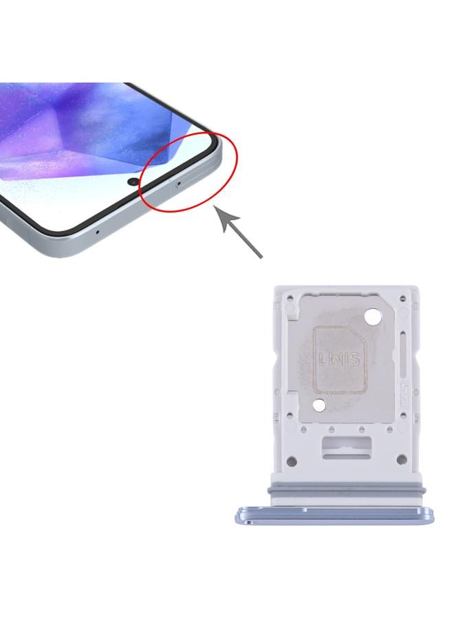 إيروريكس لـ Samsung Galaxy A55 SM-A556B درج بطاقة SIM الأصلي + درج بطاقة SIM / Micro SD (أزرق) - Image 4