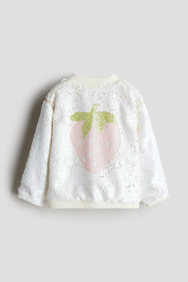 اتش اند ام جاكيت بومبر مزيّن بالترتر