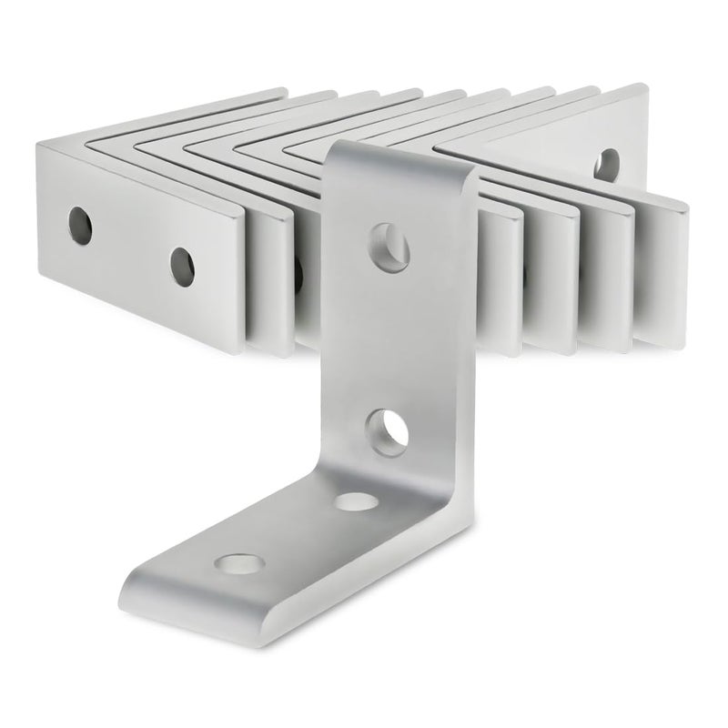 80/20 8020 4301 15 Series Aluminum 4 Hole Tall Inside Corner Bracket 90 Degree Angle Bracket for 8020 T Slot Extruded Aluminum Extrusion Clear Anodize 10 - Image 2