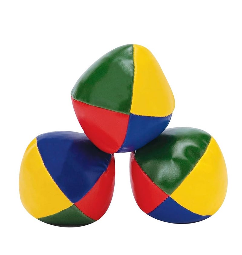 GISCO Official Juggling Balls Juggler Ball | Rainbow Colored Juggling Soft Balls | Pack of 3 - Image 1