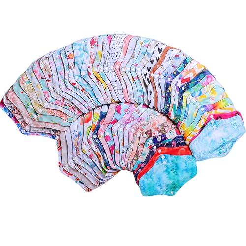 Asenappy 10 pcs M Size Random Prints Reusable Cloth Menstrual Pads for Women Period10Mrandomprints - Image 5