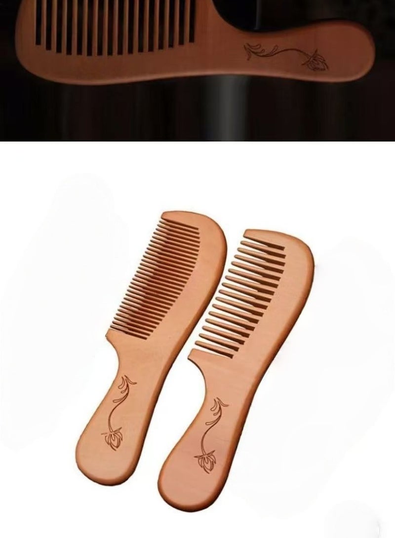 Generic Peach Wood Comb  - Image 2