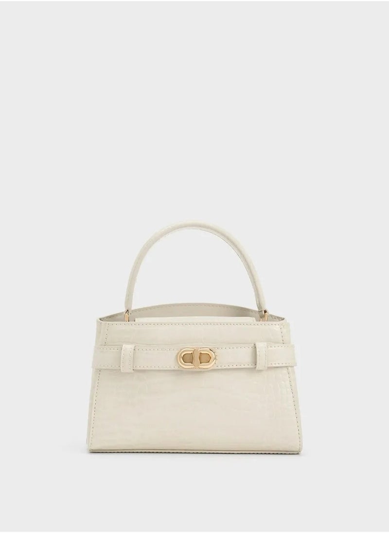 Charles & Keith Charles & Keith Crocodile Tote Bag Crossbody Bag  - Image 1