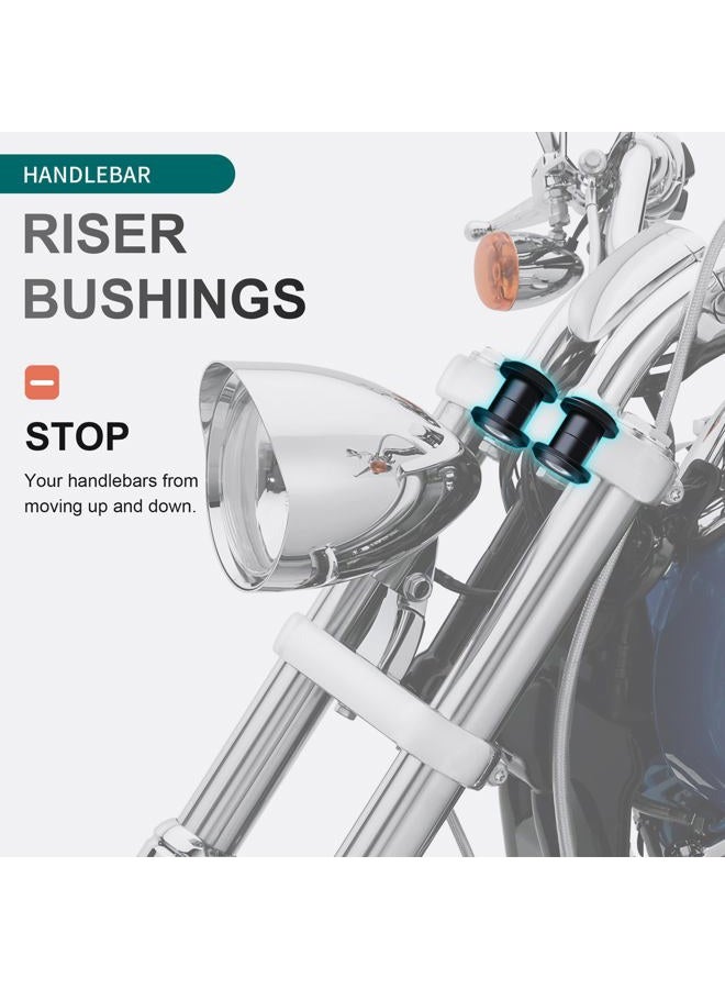 MoKitDora Handle Bar Riser Bushing Compatible with 1983-2022 Harley Touring ＆ 2018-2022 Harley Softail - Image 2