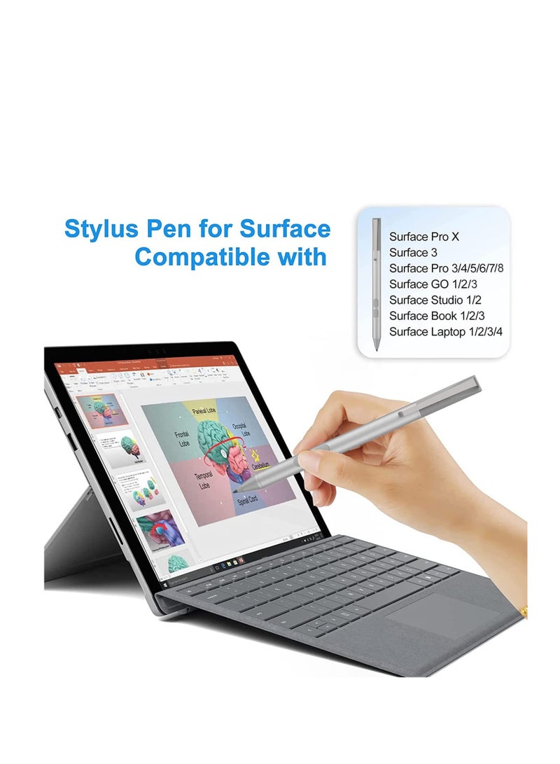 Stylus Pen for Microsoft Surface Pro 11/10/9/8/7/6/5/4/3/X, Surface Go 3/2/1, Surface Book/Laptop/Studio,4096 Pressure Sensitivity with Eraser on,Palm Rejection  Tilt for Windows, HP, ASUS - Image 4
