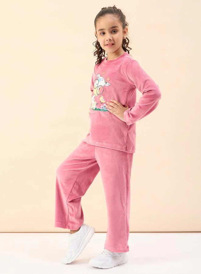 Stylo Bug Graphic Print Sweatshirt With Track Pants by Styli