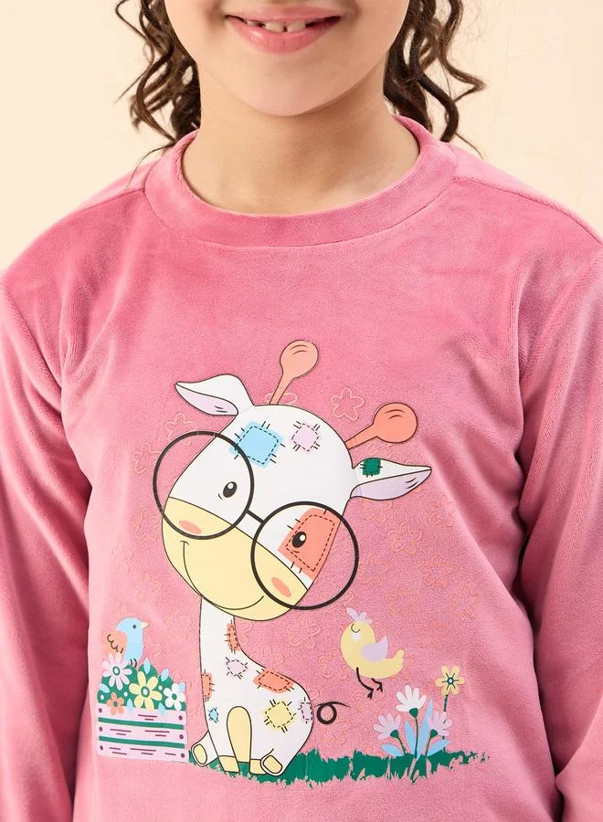 Stylo Bug Graphic Print Sweatshirt With Track Pants by Styli