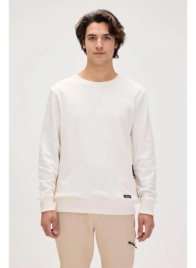Bad Bear Marlow White Men's Sweatshirt.