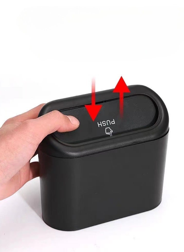 Car Trash Can Container with Bin Leak Proof Dustbin Multipurpose Trash Bin for Car,Automotive Garbage Container Bin for Vehicle, Home, Office - Image 1
