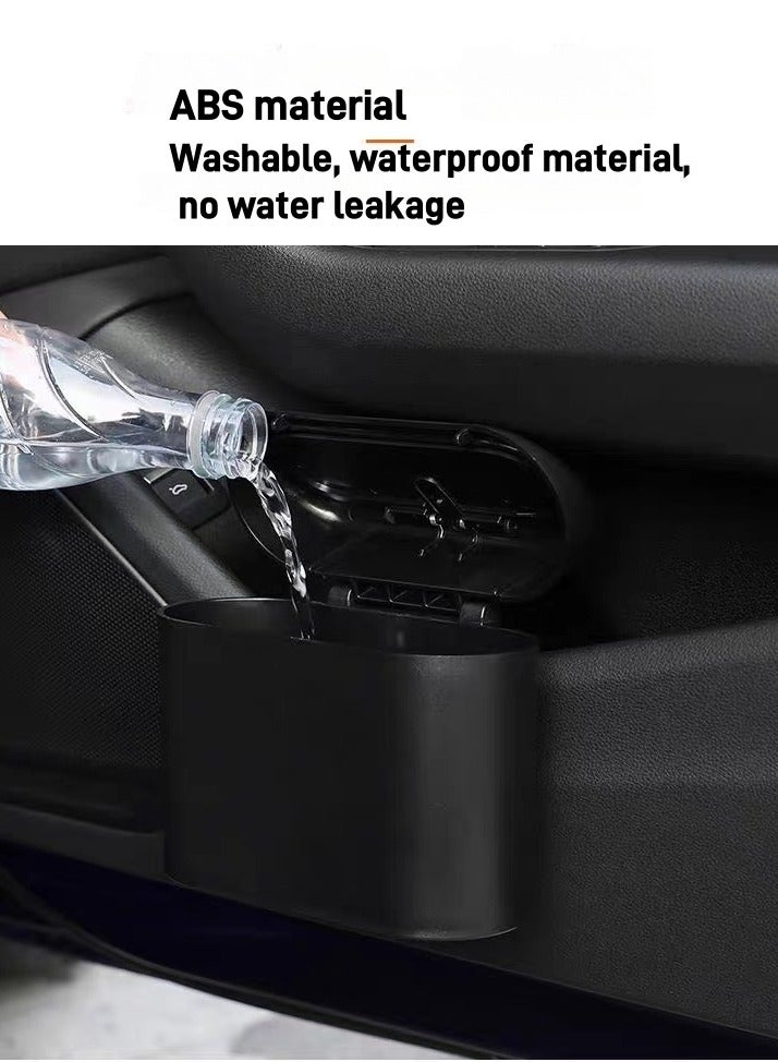 Car Trash Can Container with Bin Leak Proof Dustbin Multipurpose Trash Bin for Car,Automotive Garbage Container Bin for Vehicle, Home, Office - Image 4