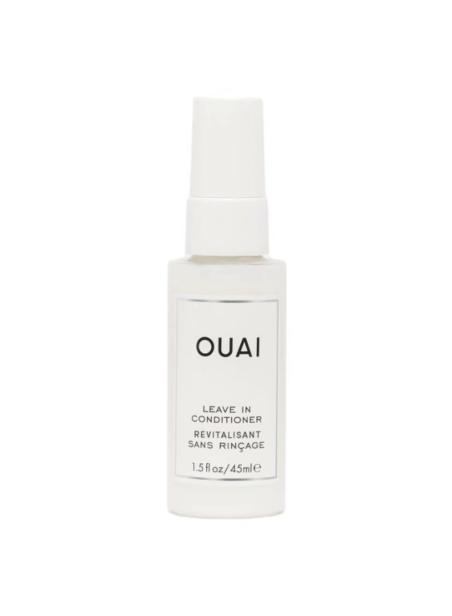 OUAI Leave In Conditioner & Heat Protectant for Hair - Prep Hair for Styling or Use as Detangling Spray to Fight Frizz & Flyaways - No Parabens, Sulfates or Phthalates (1.5 oz) - Image 1