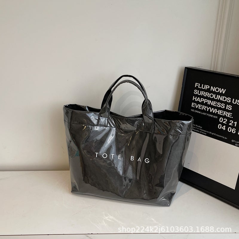 Fashion Retro Tote Bag Women'S New Commuter Large-Capacity Textured Handbag Women'S Casual Bucket Bag Shopping Bag - Image 1