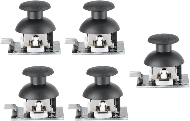 Cryfokt 5Pcs Dual Axis Joystick Module for, Durable Control Levers for Game Controller Applications, Ideal for Robotics, 5 Units - Image 5