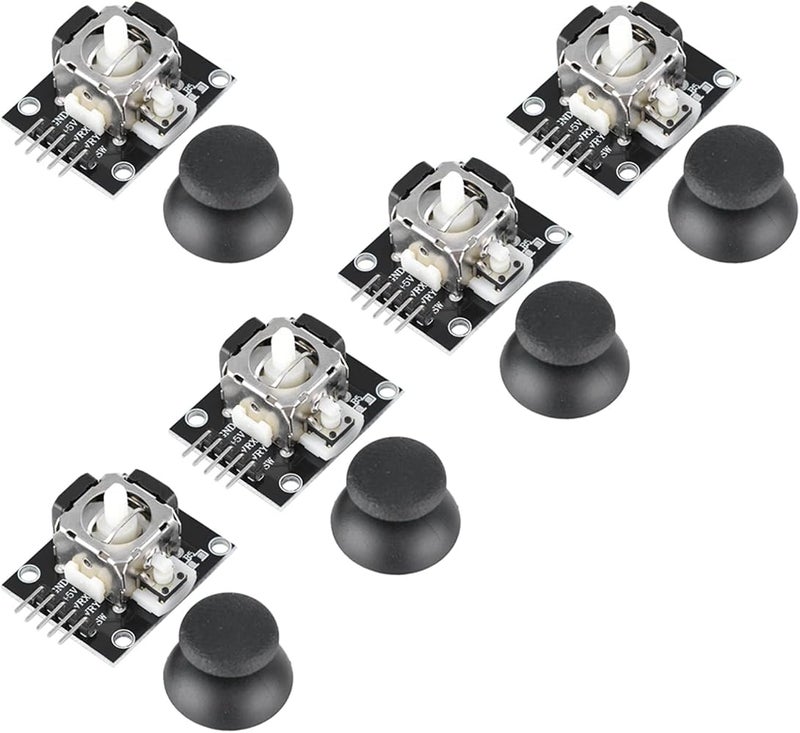 Cryfokt 5Pcs Dual Axis Joystick Module for, Durable Control Levers for Game Controller Applications, Ideal for Robotics, 5 Units - Image 4