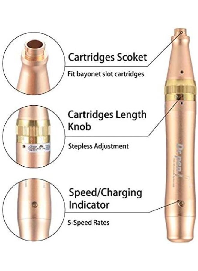 دي آر. بن قلم ديرما M5 أوتوماتيكي بنظام الإبرة الدقيقة من دكتور بن ، أطوال إبرة قابلة للتعديل ، ختم ديرما بين - Image 3