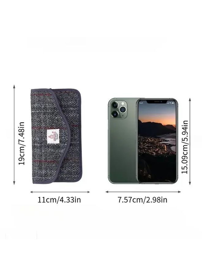 Blue RFID Signal Blocking Bag for Phones Car Key Protector - Image 4