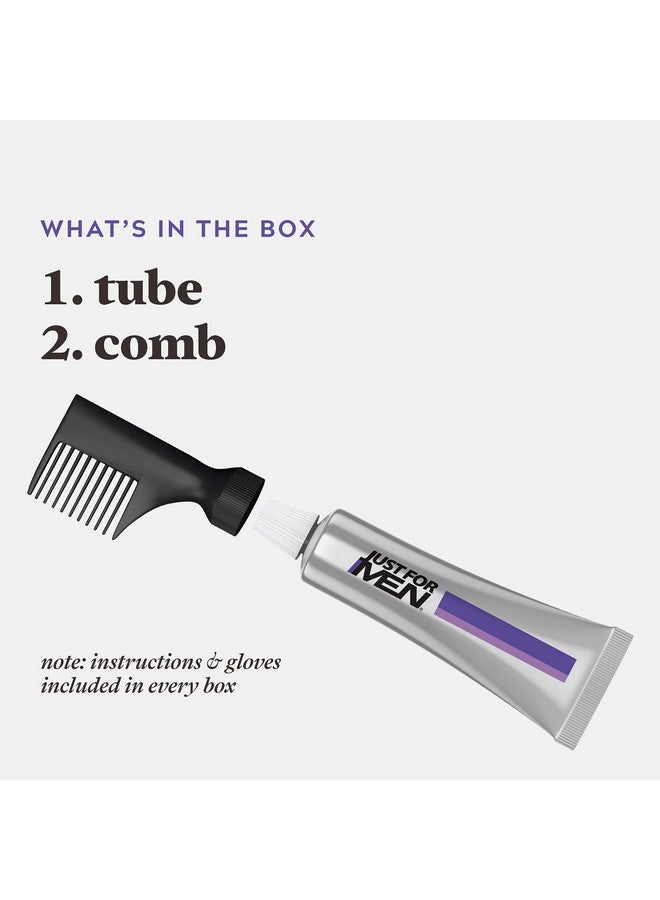 Just For Men Touch of Gray, Mens Hair Color Kit with Comb Applicator for Easy Application, Great for a Salt and Pepper Look - Medium Brown, T-35, Pack of 1 - Image 3