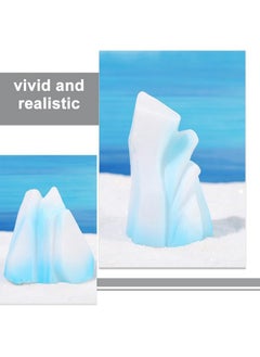 UKCOCO UKCOCO Aquarium Snow Mountain Decoration - Safe Resin Underwater Iceberg Ornament Simulation Floeberg Figurine Glacier Landscape Decoration 8pcs  - Image 4