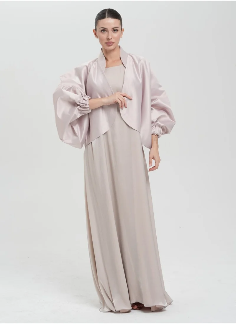 Meem by Mariyah Flowy abaya with jacket
