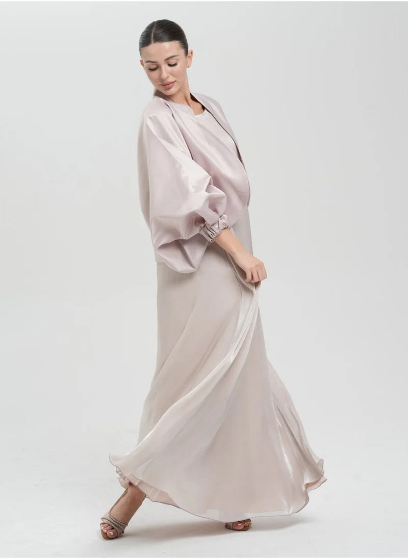 Meem by Mariyah Flowy abaya with jacket