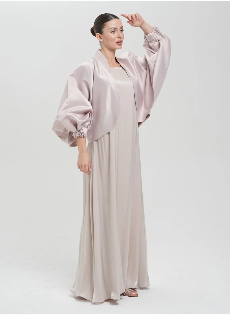 Meem by Mariyah Flowy abaya with jacket