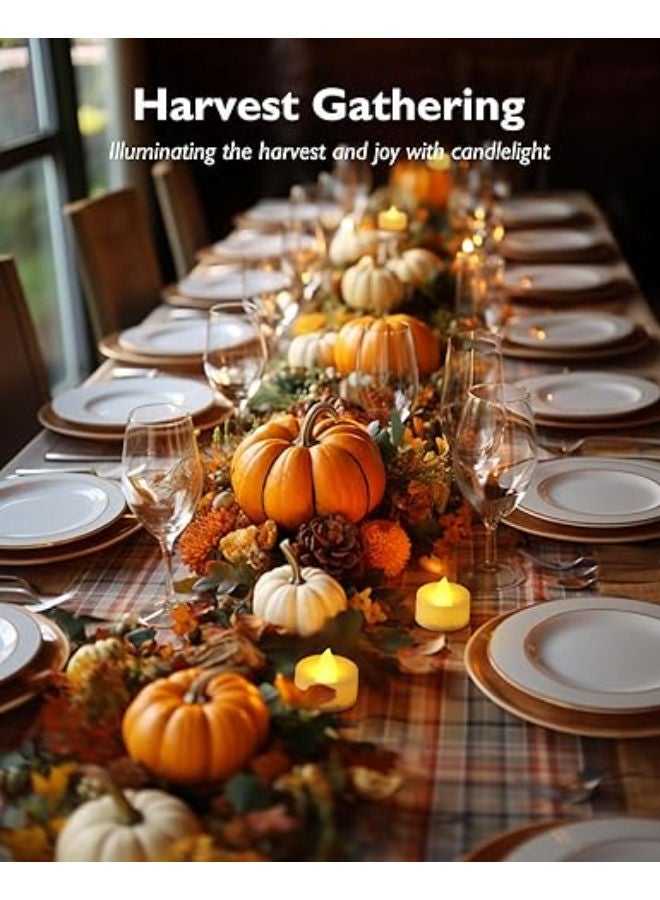 24 Pack Battery LED Tea Lights, Lasts 3X Longer, 200Hours, Flameless - Image 4