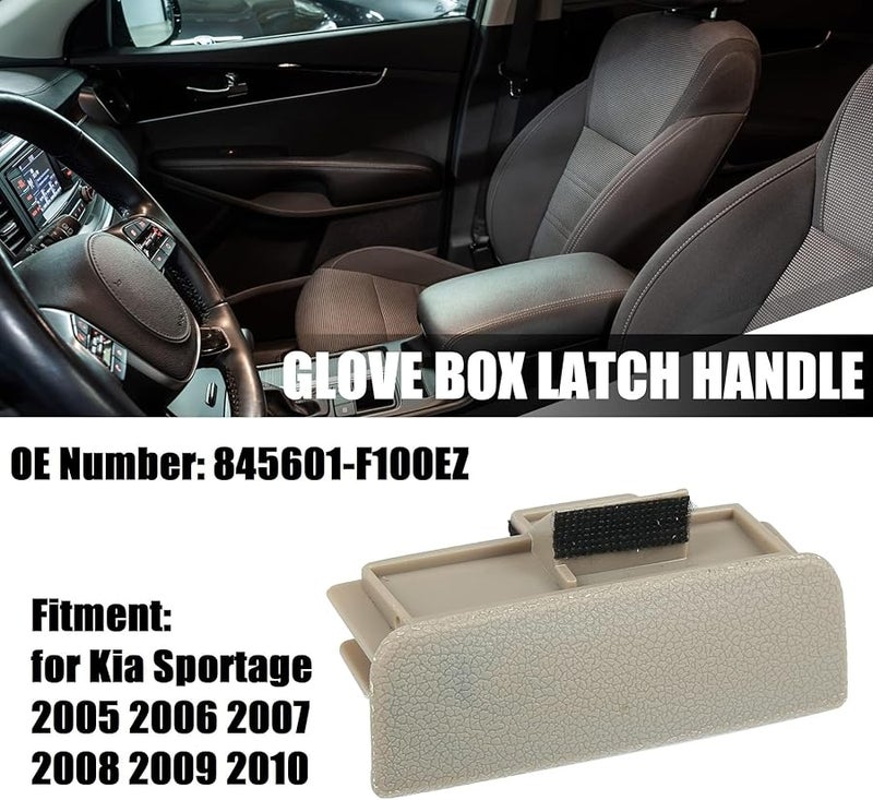 مقبض قفل صندوق القفازات بلون البيج متوافق مع كيا سبورتاج 2005-2010 بديل 845601 F100EZ - Image 4