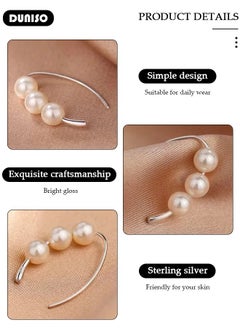 925 Sterling Silver Pearl Earrings Hypoallergenic Pearl Drop Earrings, Silver Pearl Earrings, Lightweight Silver Pearl Earrings Fine Jewelry for Womens Girls - pzsku/Z61FD08466F668C8C2CDEZ/45/_/1732533231/23991a39-7178-45a9-a8bd-419225e56a8e