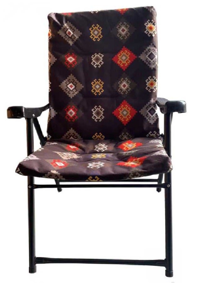 Cady One High Quality Padded Lightweight High Back Folding Camping Chair for Outdoor Beach Camping and Trekking