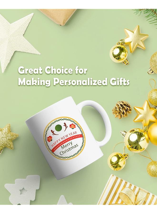 erorex Matte Waterslide Decal For Inkjet And Laser Printers No Need Spray Coating White 8.5X11 Inch Water Slide For Diy Tumbler Mug Nail Crafts 5 Sheets - Image 5