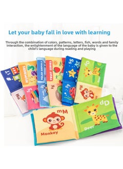 Generic Baby Cloth Book March-June Baby Tear Not Bite Stereo Cognition Sound Children Early Education Educational Toys-Color:Digital Awareness  - Image 3
