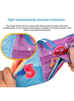 Generic Baby Cloth Book March-June Baby Tear Not Bite Stereo Cognition Sound Children Early Education Educational Toys-Color:Digital Awareness  - Image 5