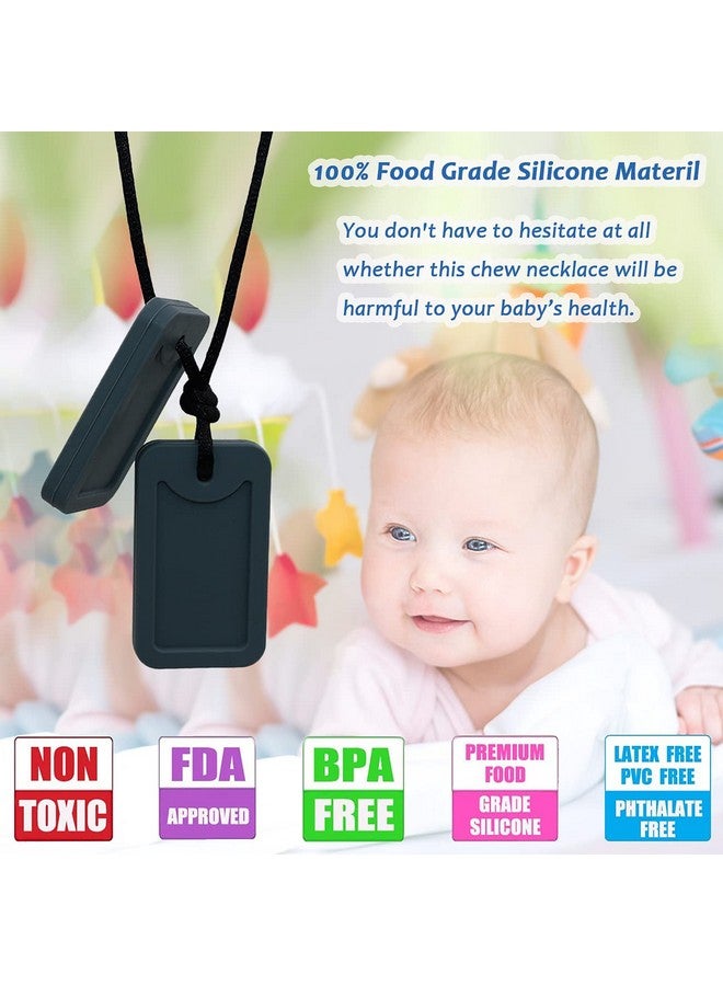MaberryTech Direct Sensory Chew Necklace For Kids, Oral Motor Aids Chewy Necklace Sensory For Boys Girls With Autism, Adhd, Spd Needs, Oral Chew Toys For Sensory Made Of Food Grade Silicone Bpa Free - Image 4