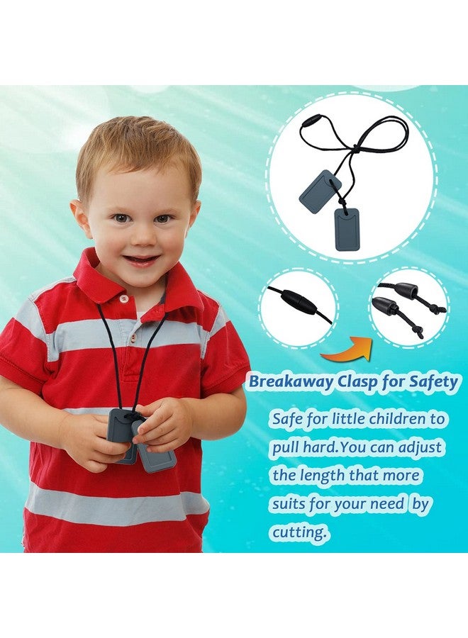 MaberryTech Direct Sensory Chew Necklace For Kids, Oral Motor Aids Chewy Necklace Sensory For Boys Girls With Autism, Adhd, Spd Needs, Oral Chew Toys For Sensory Made Of Food Grade Silicone Bpa Free - Image 3