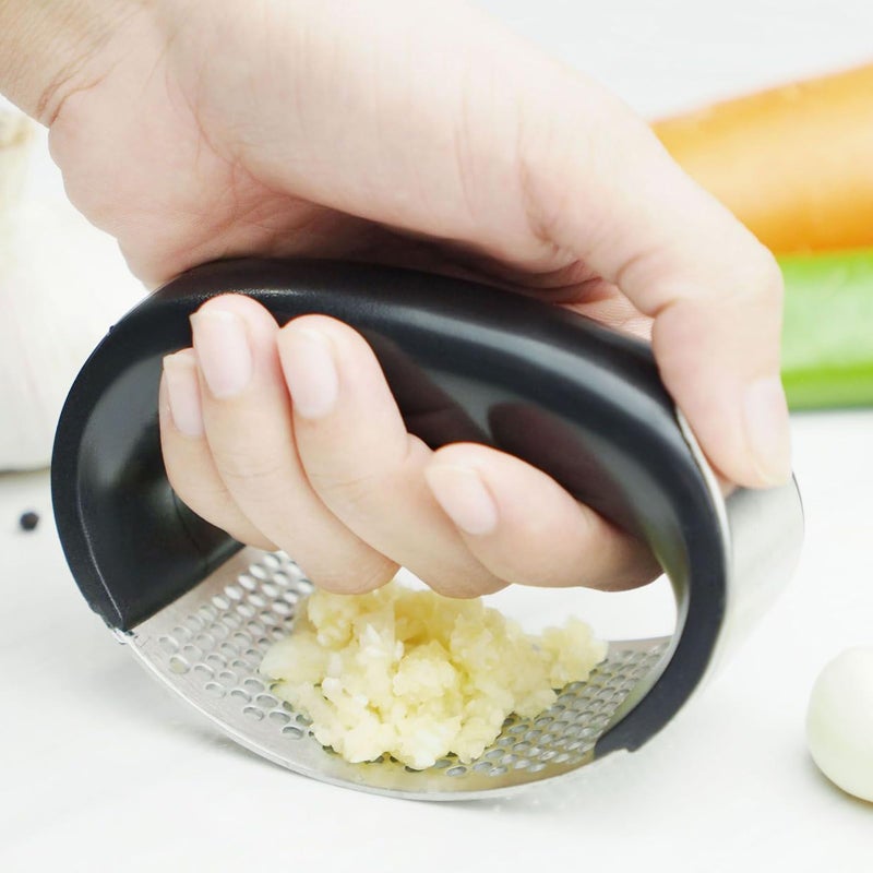 Stainless Steel Garlic Crusher Chopper Tool For Kitchen Camping Barbecue Picnic - Image 4