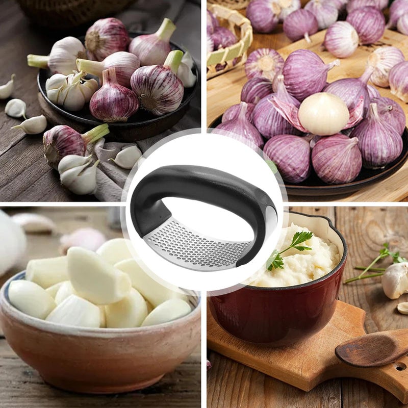 Stainless Steel Garlic Crusher Chopper Tool For Kitchen Camping Barbecue Picnic - Image 5
