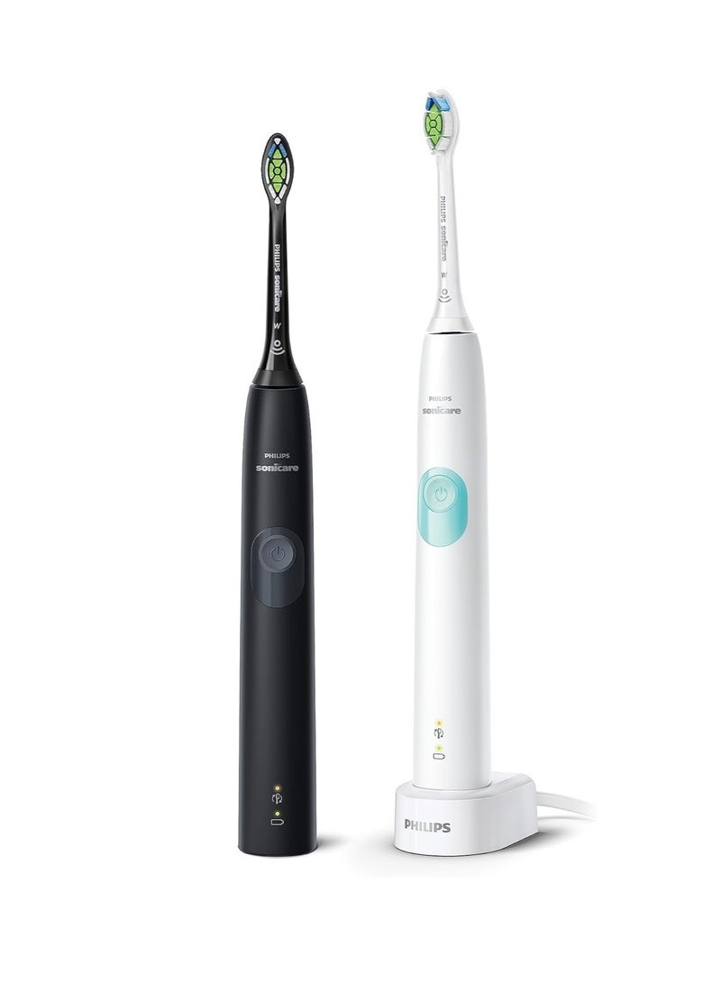 PHILIPS SONICARE Philips Sonicare Protective Clean Dual Pack HX6450/05, White & Black Certified UAE 3 Pin - Image 4