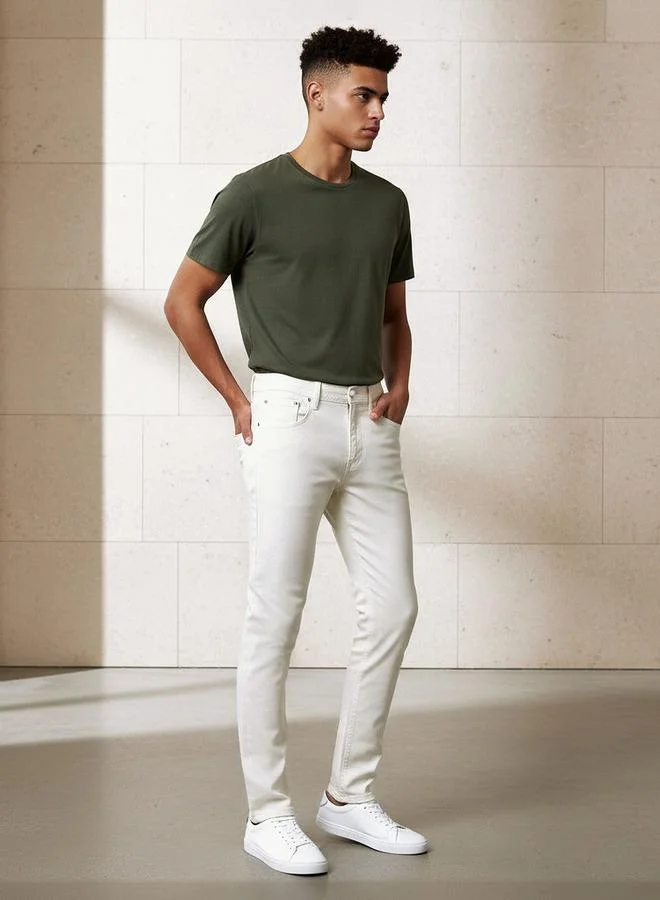 Splash FAV  Men Skinny Fit Flexi Waist Pocket Jeans for Men | Best Price UAE