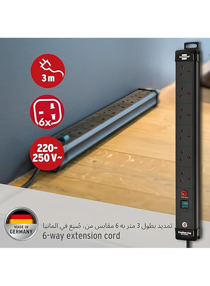 Brennenstuhl German electrical connection, 6 outlets, 5 meters, 13 amps - Image 5